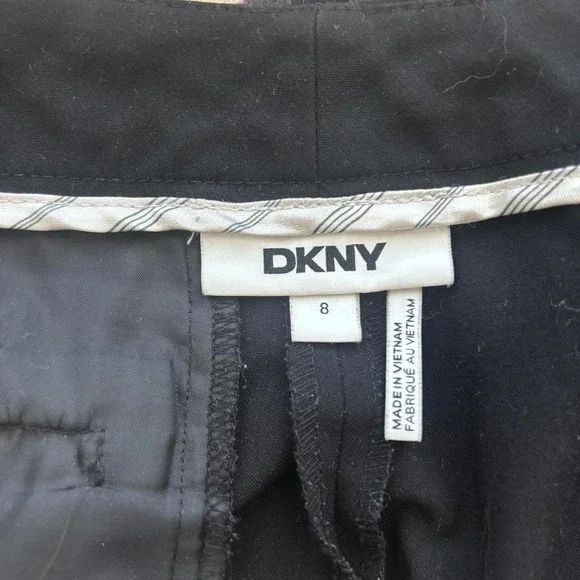 DKNY black straight leg dress pants - Picture 3 of 6